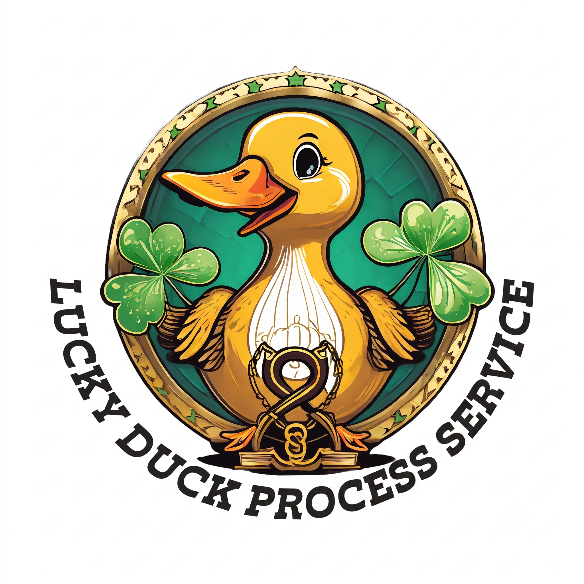Lucky Duck Process Service Logo